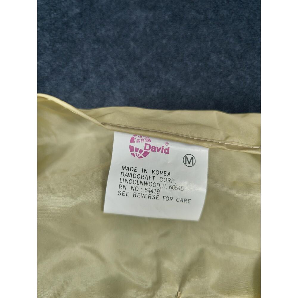 David Vest Mens Medium Khaki Utility Fishing Photo Travel Multi Pocket Zip Field - Picture 2 of 5